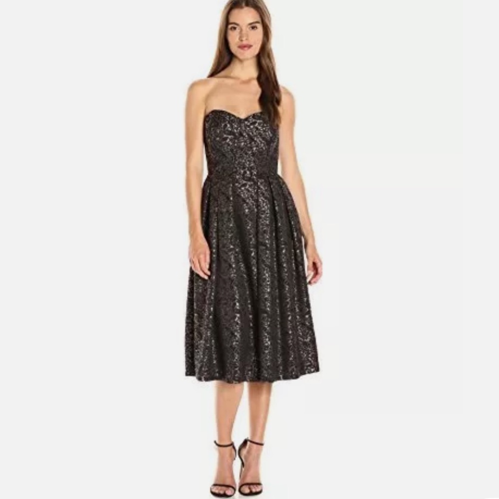 ERIN erin fetherston Women's Mary Strapless Brocade Dress